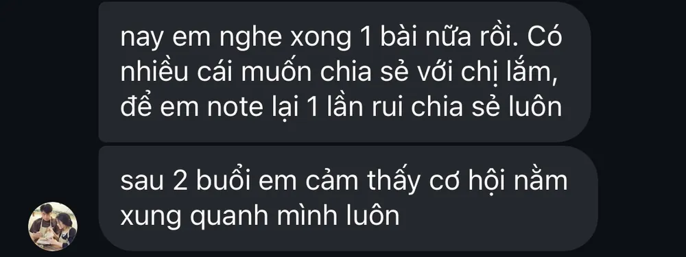 Phản hồi học viên Minh Quân về cơ hội xung quanh mình